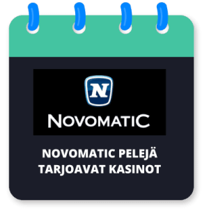 Novomatic: Parhaat pelit ja kasinot joilta ne löytyvät »